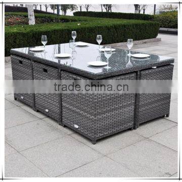 Rattan Wicker Furniture Outdoor Aluminum Tube Garden Set Dining Set photo-2