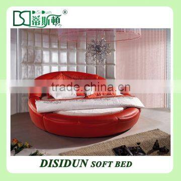 Wholesale floral furniture bedroom sets round bed DS-803