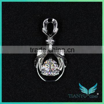 Foreverone DEF White Moissanite Diamond Pendent 18K White/yellow Gold for Necklace photo-5