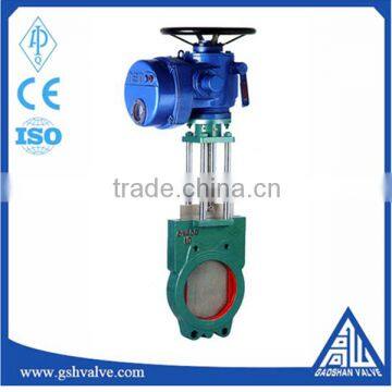 Soft sealed motor operated knife gate valve with price