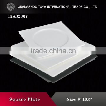 Design style ceramic square plate porcelain flat dish