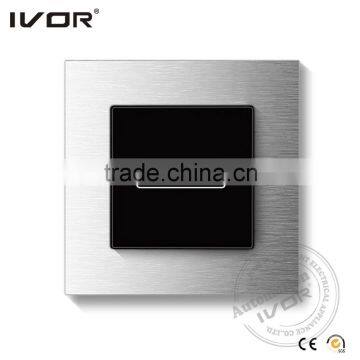 wall electrical light switch two gang two way Elephant white series push switch light switch with remote control