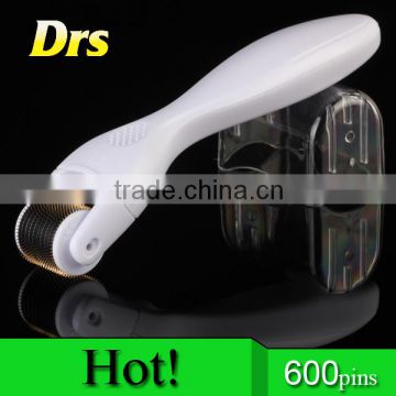 600 pins microneedling derma roller micro needle roller for stretch marks and celullite