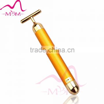 High Quality vibrating home use device 24k Gold Beauty Bar Body Energy 24k gold vibration beauty bar