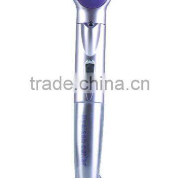 Heated eyelash curler with LED lamp