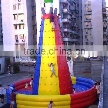 Strengthened children inflatable water rock climbing wall