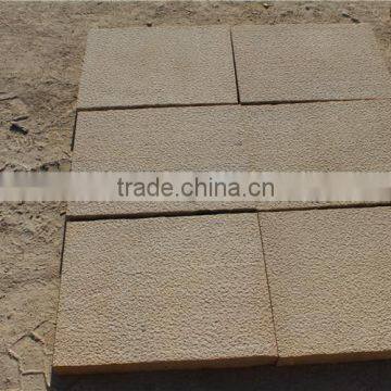 Popular Yellow Wooden Grain Sandstone Tiles For Stone Project