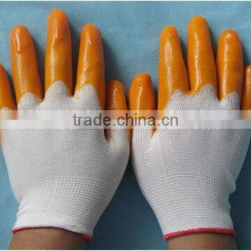 Hot sell PU Coated Fingertips, Nylon Glove