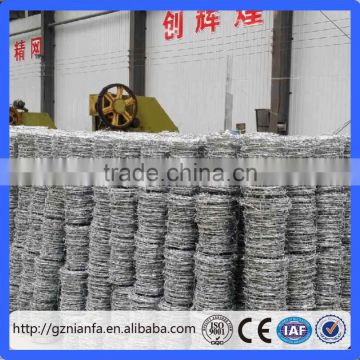 2016 galvanized barbed wire / galvanized barbed tape wire (guangzhou factory)