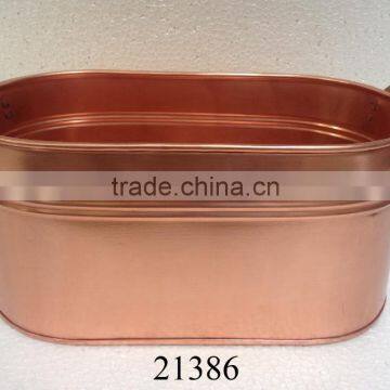 Manufacturer of Garden iron planter Copper Finish