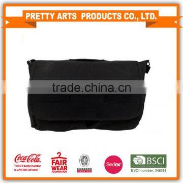 black canvas messenger bag for men
