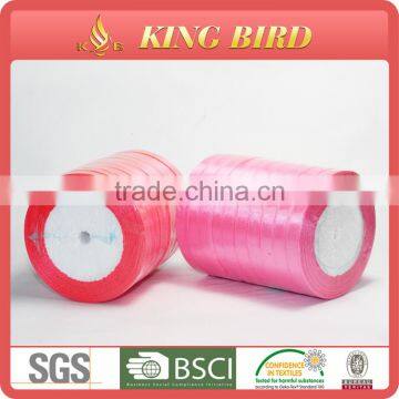 Custom logo polyester printed satin ribbon Polyester Satin Ribbon