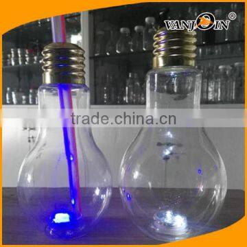 500ml 700ml Clear Light Bulb Drink Container PET Drink Bottle photo-3