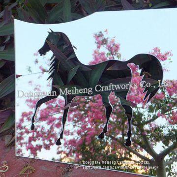 Laser Cutting Animal Shape Ps/ Acrylic Mirror /Decorative Wall Mirror photo-3