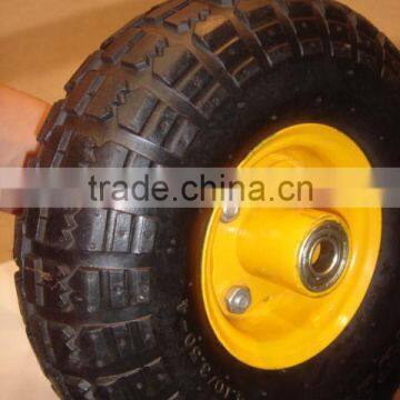 PU1004 wholesale steel rim pu foam wheel