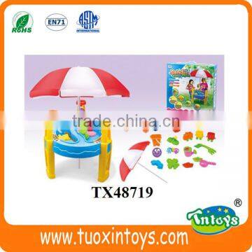 Kids Plastic Outdoor Summer Sand Beach Toys Table Set Sand Play Tools photo-3