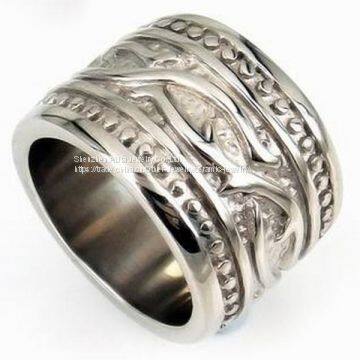 OEM / ODM Titanium Steel Jewelry Steel Band Ring For Gift photo-2