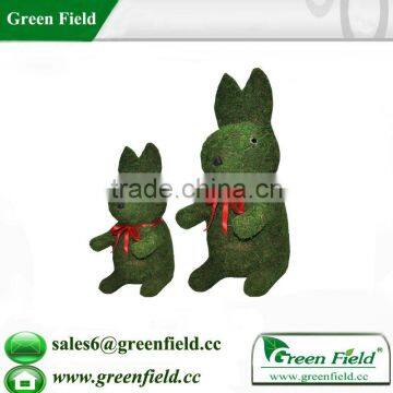 Natural moss green animal decoration