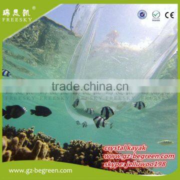 Plastic Canadian Fiberglass Outrigger Transparent Kayak Canoe photo-3