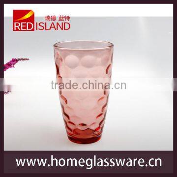 wholesale spray colored glass cup juice cup