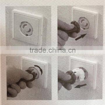 N272 New Socket Protective Cover Electrical Socket Safety Lock Cover Plastic Outlet Plug Cover photo-2