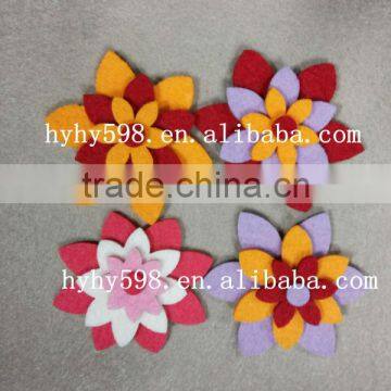 Factory Directly Popular Selling Eco-friendly Felt Flower Stickers, Felt Sticker Craft photo-4
