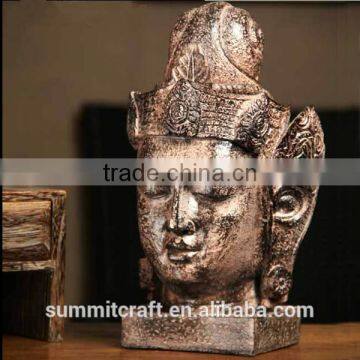 Southeast resistant household resin bronze Buddha head