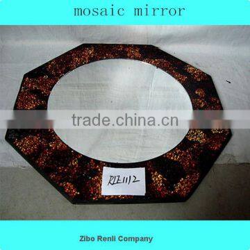 Polygon Design Superb Mosaic Art Decor Handmade Amber Mosaic Venetian Glass Mirrors