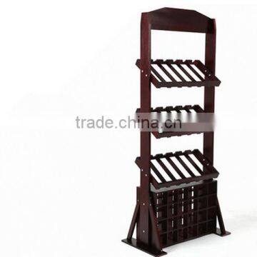 Best-selling Color Painting Large Wooden Wine Rack photo-5
