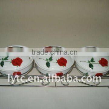 Ceramic Seasoning Jar With Metal Stand photo-2