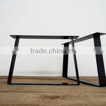 16 inch Iron black powder coated trapezoid end table metal leg