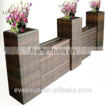 Nice and Elegant Wicker Connected 5 Pcs Flower Pot Set photo-3