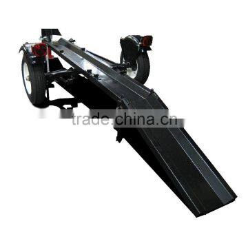 Single-Rail Folding Enclosed Motorcycle Pull Behind Utility Cargo Trailer photo-3