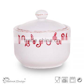 Ceramic Colorful Cute With Dot Sugar Pot photo-3