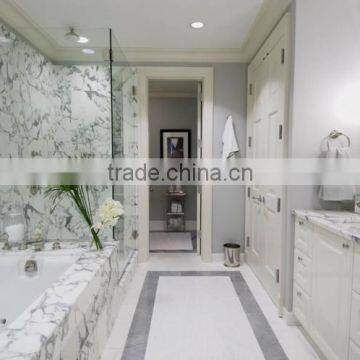 Hot Product Brushed Natural Stone Best Sell Jade White Marble Tile photo-2
