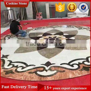 Custom modern italian inlay marble lobby flooring design