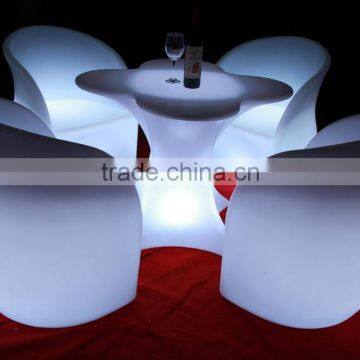 Nigh clube set furniture ktv round high top led table