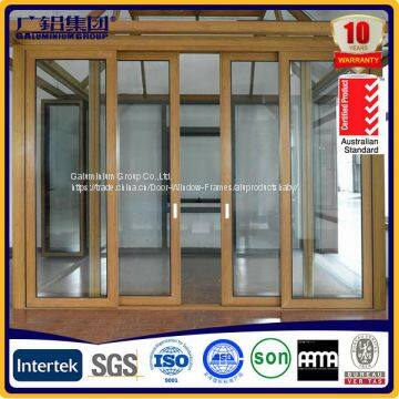 8 MM Clear Tempered glass Aluminium Sliding Windows White Frame