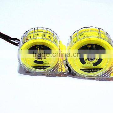 Transparent double high-grade steel tape measure