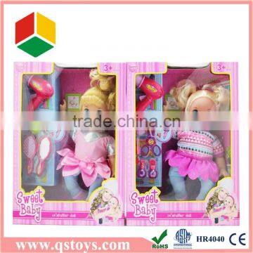 Lovely little girl doll toy with EN71