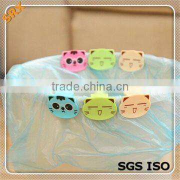 2015 Diy Novel Mini Outdoor Trash Can Clips Plastic Mini Animal Garbage Can Bag Clip Holder photo-2