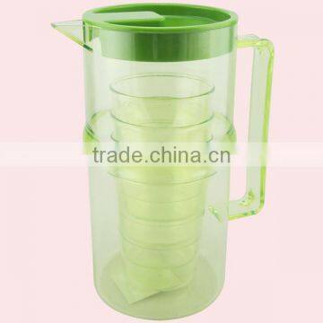 1800ml Drinking Set Insulated Plastic Cooler Water Jug Set With 4 Cup photo-4