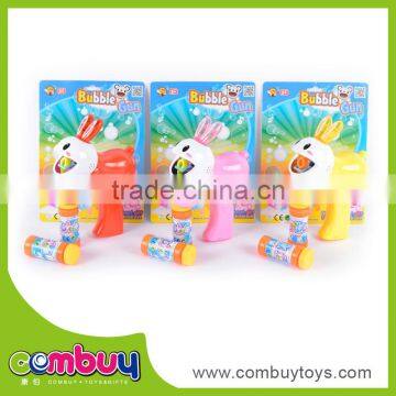 Top sale rabbit cartoon set game soap bubble shooter gun toy