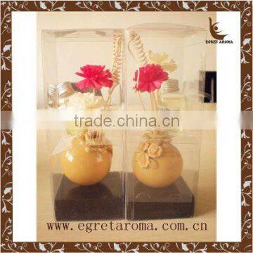 EA3-1354 2015 New Style Fashion Decorative Glass Bottle Reed Diffuser Aroma Flower Diffuser photo-2