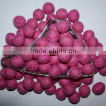100% Wool Nepal NEW Felt Balls 2 cm Home Crafts Christmas Nursery Felted Garland photo-2