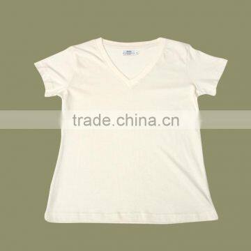 Ladies Basic T-Shirt_100% Organic Cotton Comfortable Baby T-shirt and Organic Printed Long Sleeve and Short Sleeve T-shirt With photo-5