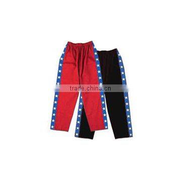 Red Color Boxing Trouser with Blue Stripes