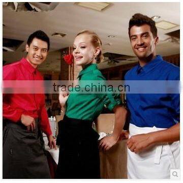 Work wear 2017 new arrival hotel and restaurant server uniform unisex work wear