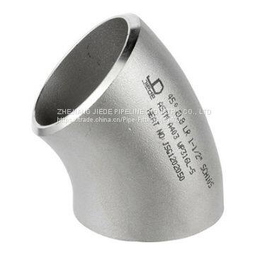 stainless seamless 45D elbows