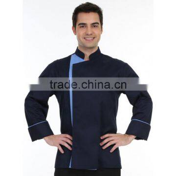 Custom Restaurant Uniform Designs Japanese Restaurant Uniform Of Black Chef Coat photo-4